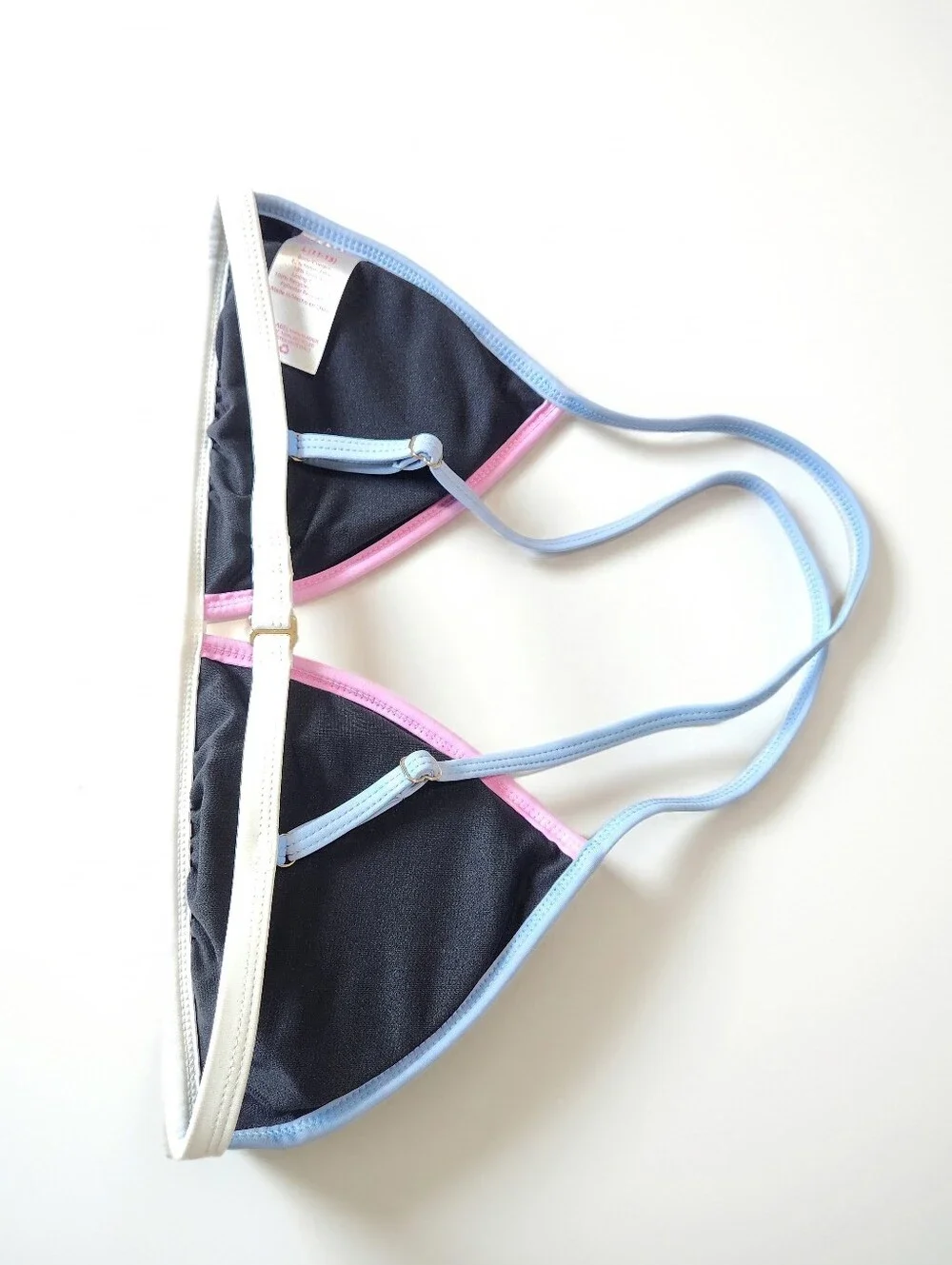 No Boundaries Tricot Solid Trimmed Bikini Set Size Large (11-13)